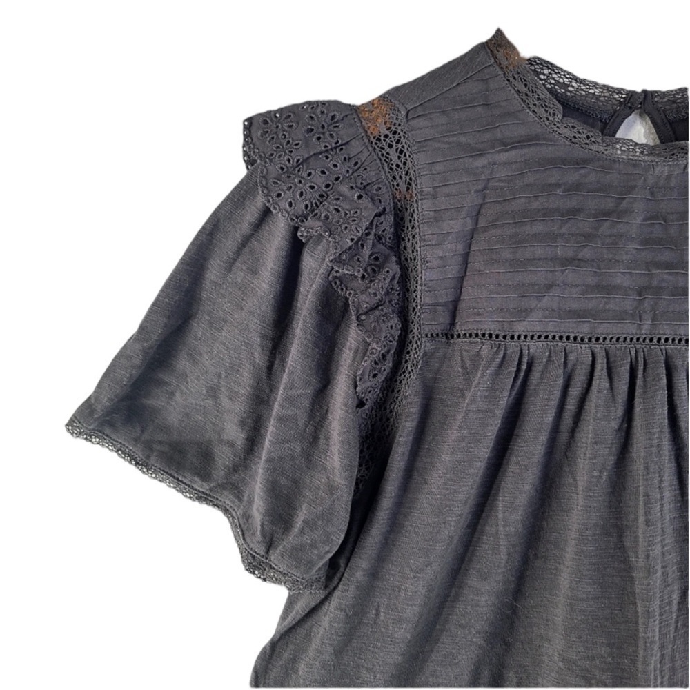 GOOD HART by MATILDA JANE McKinney Tierred Dress in Charcoal Size Small - Picture 5 of 9